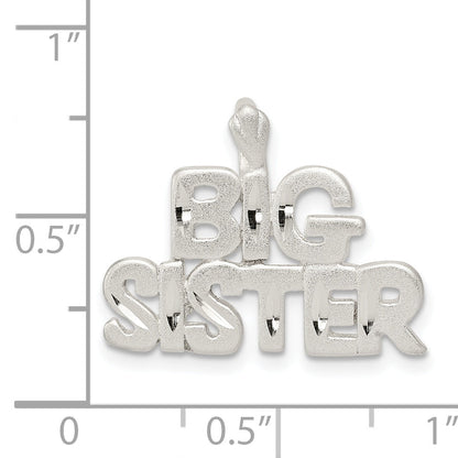 Sterling Silver Big Sister Charm