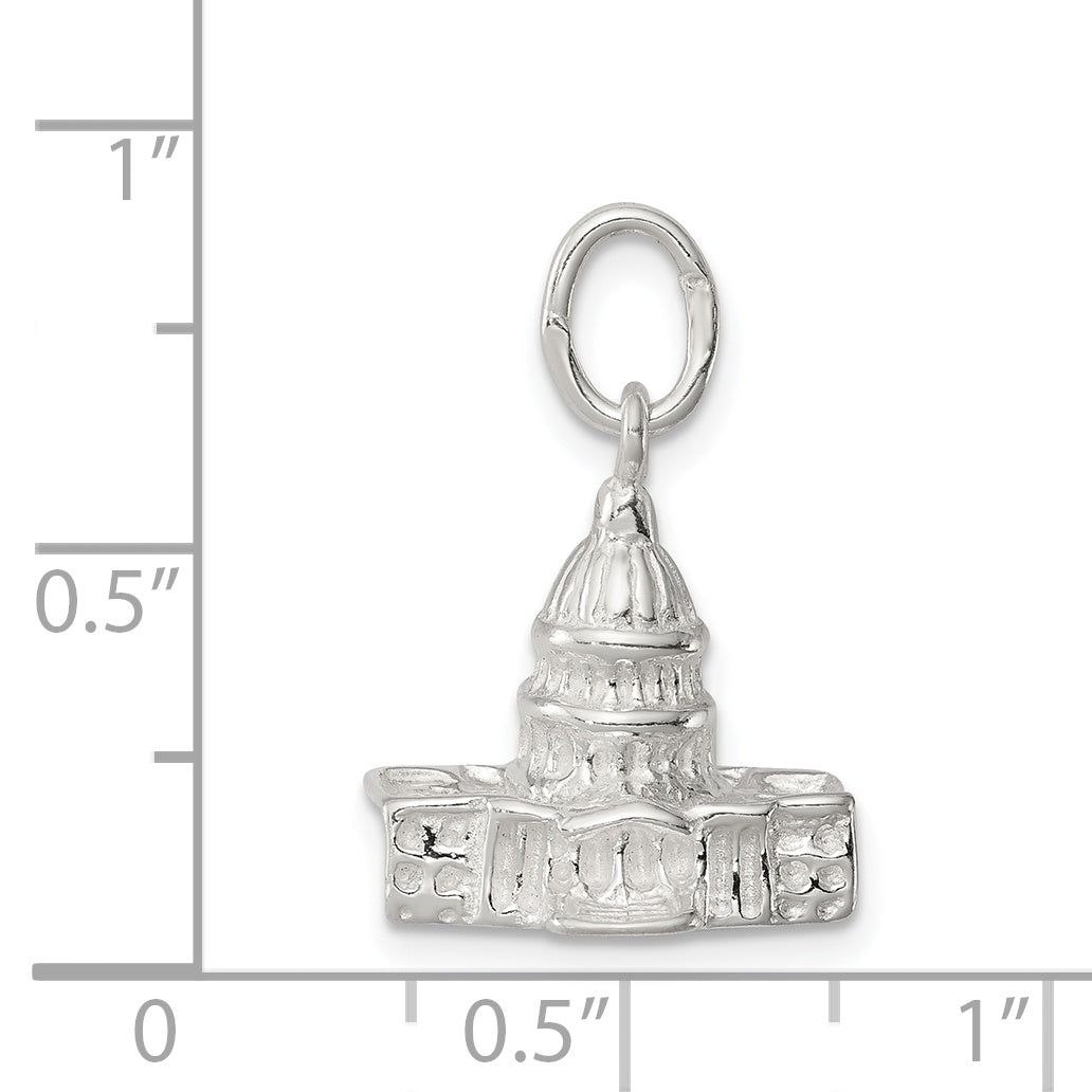 Sterling Silver Capitol Building Charm