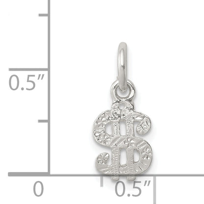Sterling Silver Dollar Sign Charm