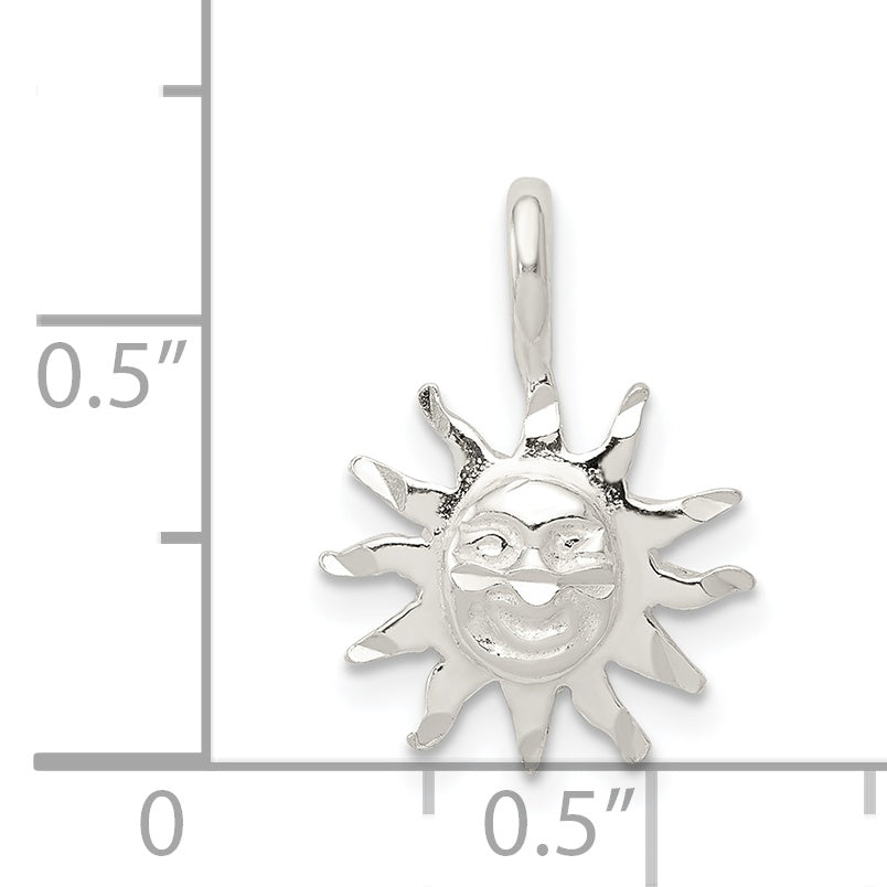 Sterling Silver Sun Charm