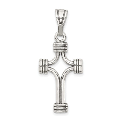 Sterling Silver Antiqued Cross Pendant