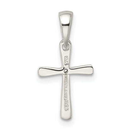 Sterling Silver Cz Cross Pendant