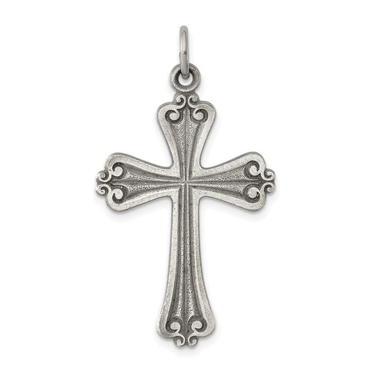Sterling Silver Antiqued Cross Pendant
