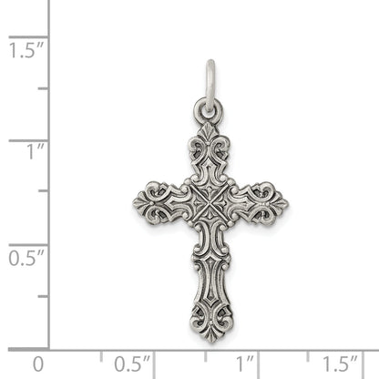 Sterling Silver Antiqued Cross Pendant