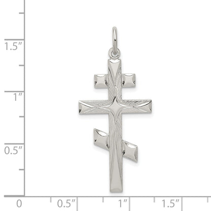Sterling Silver Eastern Orthodox Cross Pendant