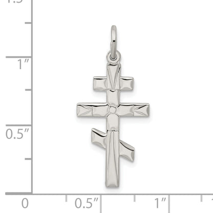 Sterling Silver Eastern Orthodox Cross Charm