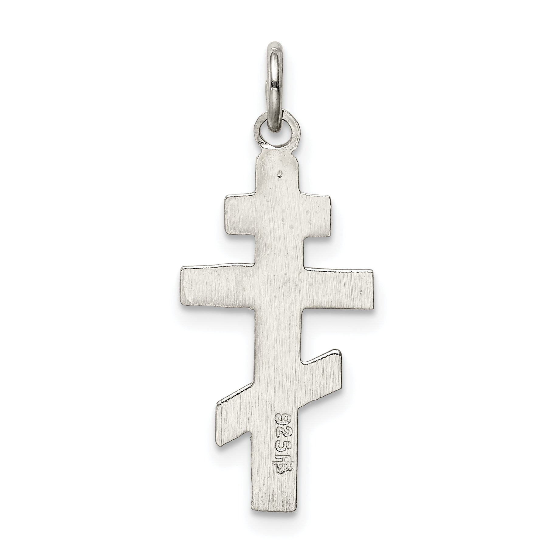Sterling Silver Eastern Orthodox Cross Charm