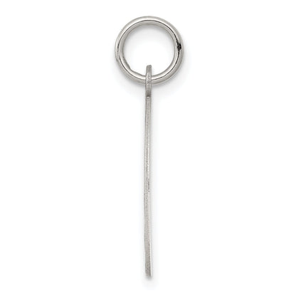 Sterling Silver Rhodium-Plated Happy Anniversary Disc Charm