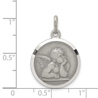 Sterling Silver Antiqued Raphael Angel Charm