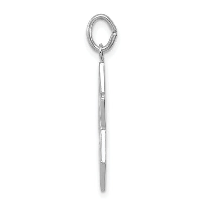 Sterling Silver Rhodium-Plated Star Of David Charm