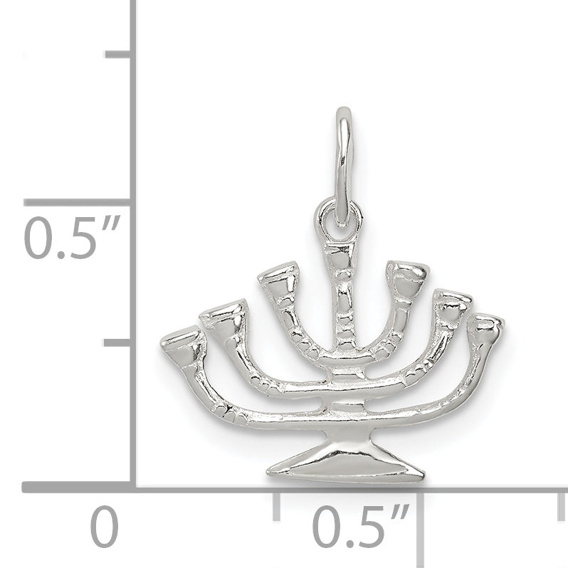 Sterling Silver Menorah Charm