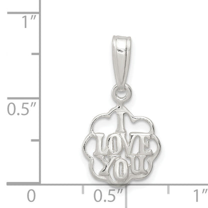 Sterling Silver I Love You Charm