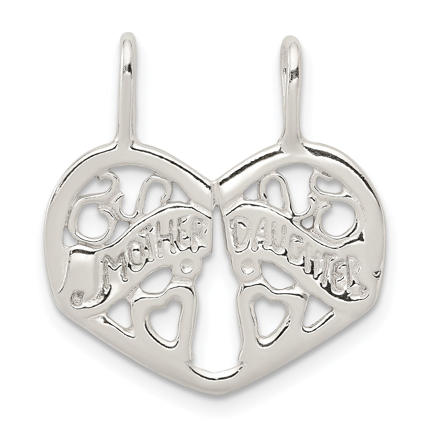 Sterling Silver Mother/Daughter Break Apart Charm