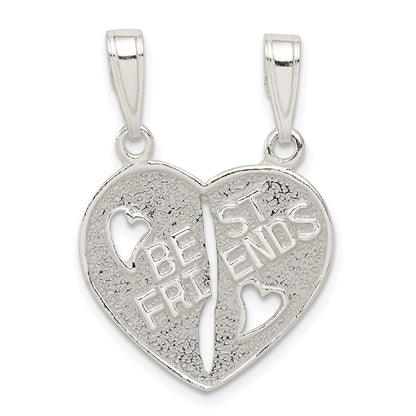 Sterling Silver Best Friends Break Apart Heart