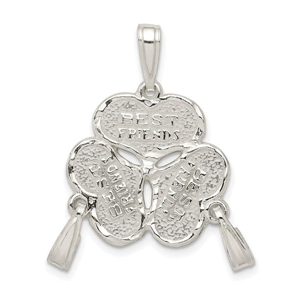 Sterling Silver 3-Piece Break Apart Best Friends Charm