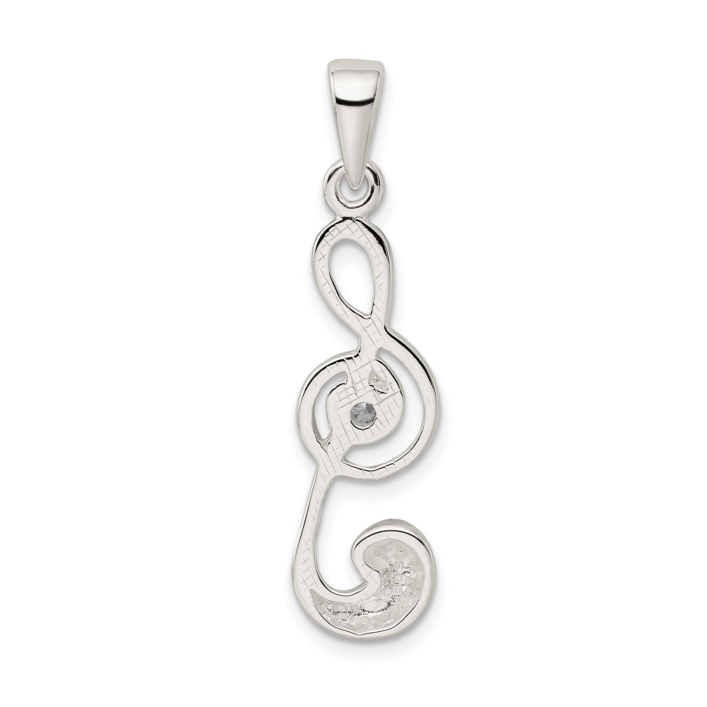 Sterling Silver Treble Clef Charm