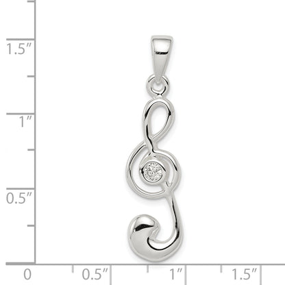Sterling Silver Treble Clef Charm