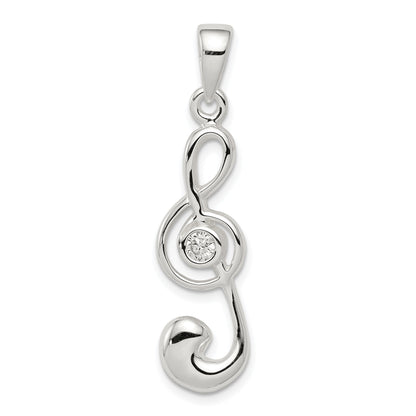 Sterling Silver Treble Clef Charm