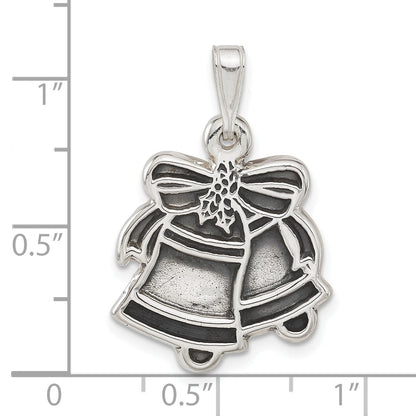 Sterling Silver Antiqued Bells Charm
