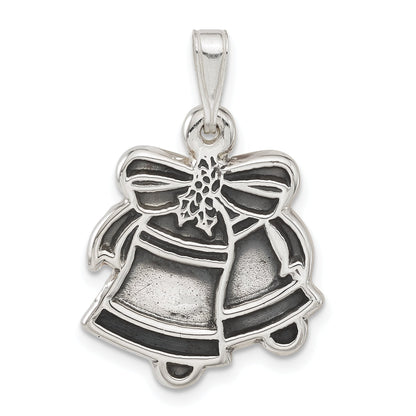 Sterling Silver Antiqued Bells Charm