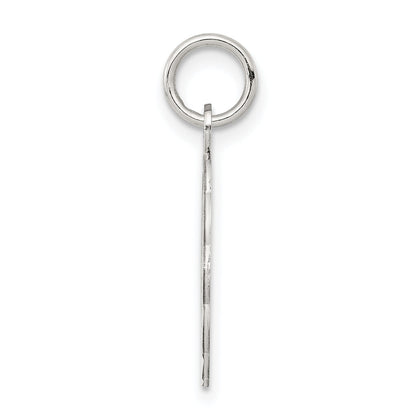 Sterling Silver Rhodium-Plated St. Christopher Medal Charm