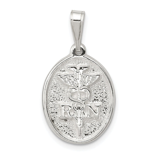 Sterling Silver Rn Charm