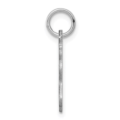 Sterling Silver Rhodium-Plated United States Polished Charm