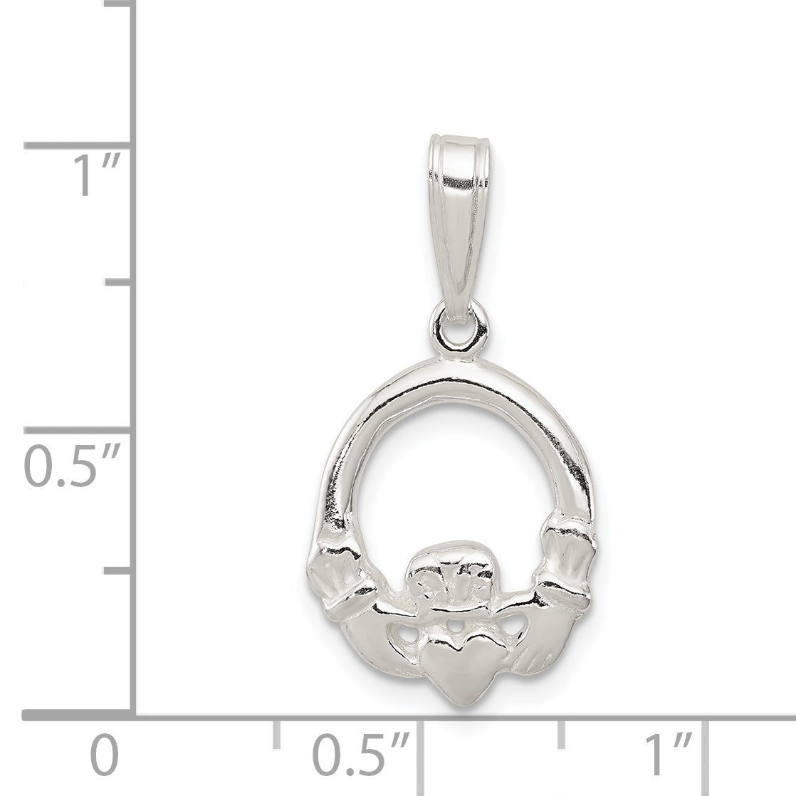 Sterling Silver Claddagh Charm