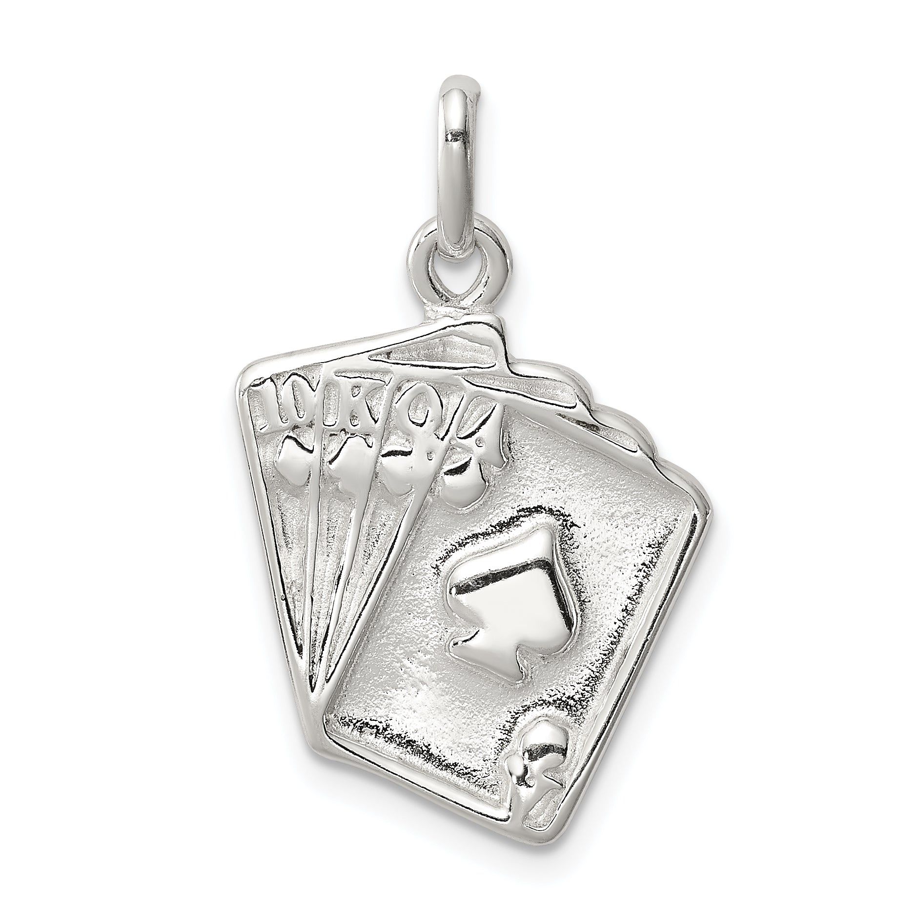 Sterling Silver Playing Card'S Charm