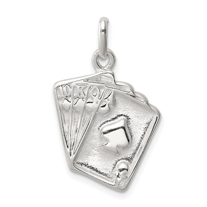 Sterling Silver Playing Card'S Charm
