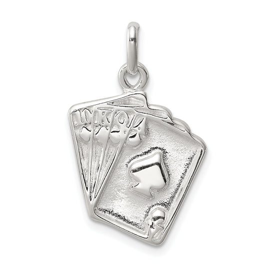 Sterling Silver Playing Card'S Charm