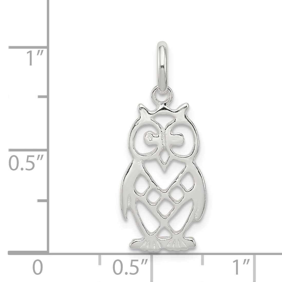 Sterling Silver Owl Charm