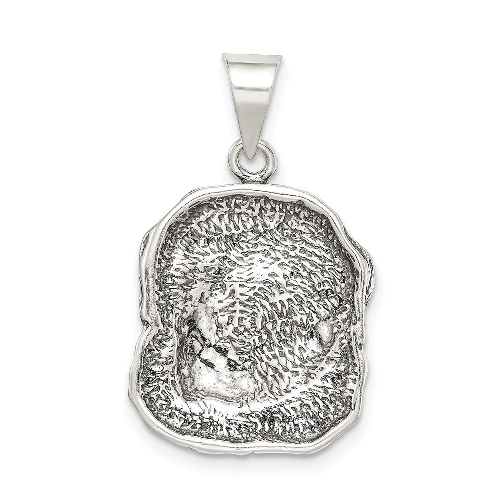 Sterling Silver Antiqued Dog Charm
