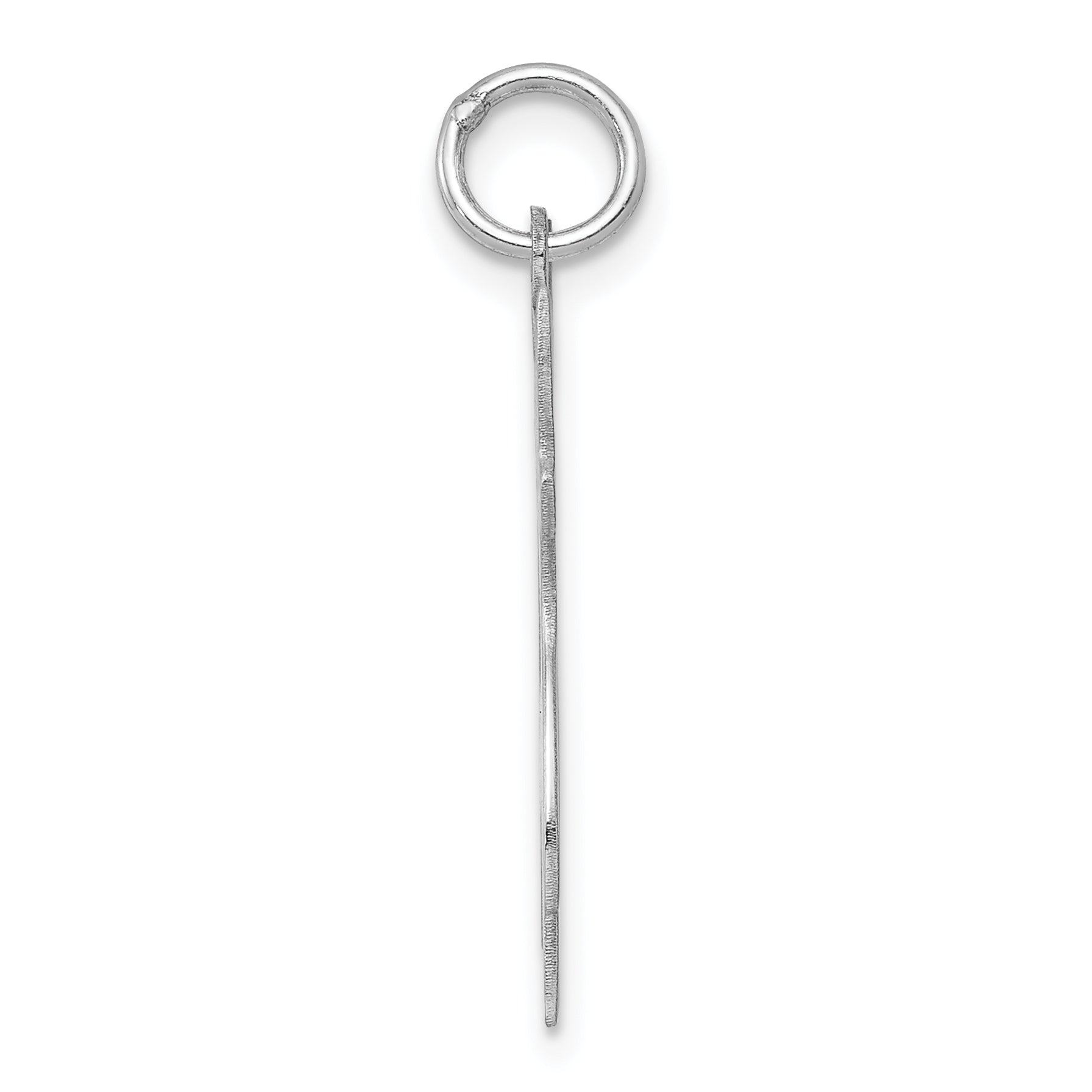 Sterling Silver Rhodium-Plated Cat Charm