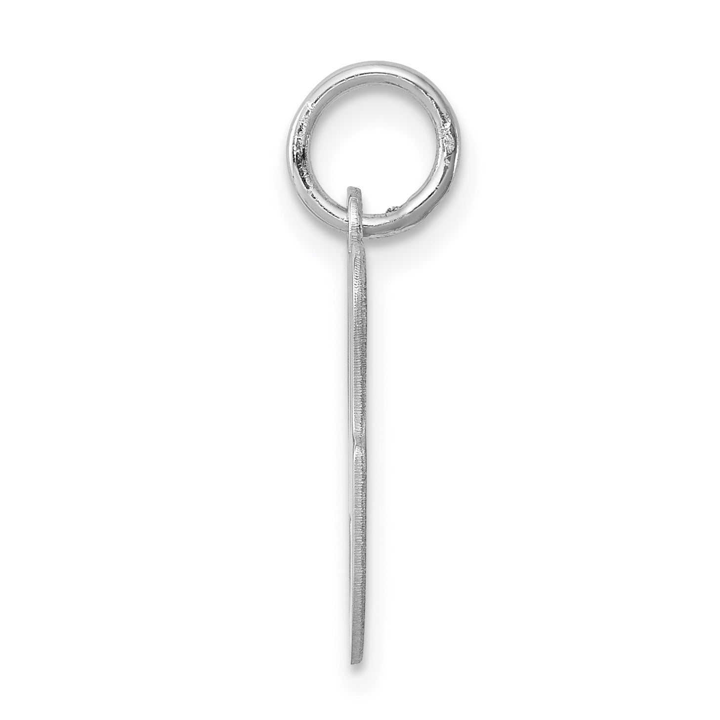 Sterling Silver Rhodium-Plated Stamped Letter G Initial Charm