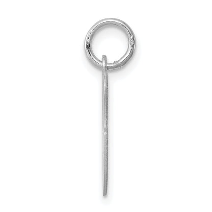 Sterling Silver Rhodium-Plated Stamped Letter G Initial Charm