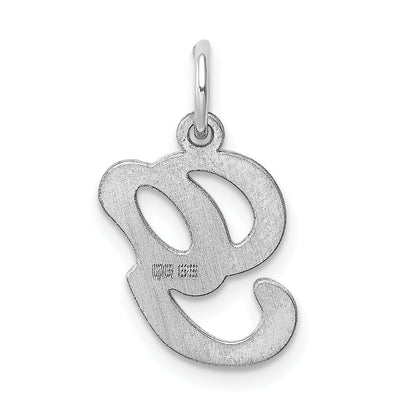 Sterling Silver Rhodium-Plated Stamped Letter G Initial Charm