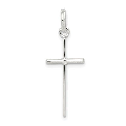 Sterling Silver Rhodium-Plated Latin Cross Charm