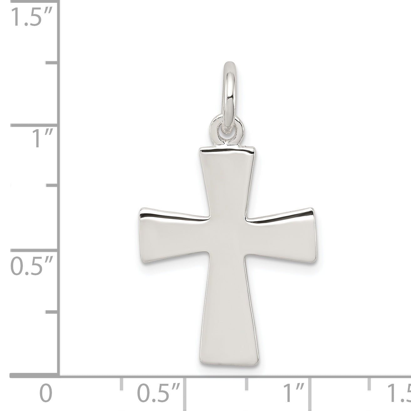 Sterling Silver Latin Cross Charm