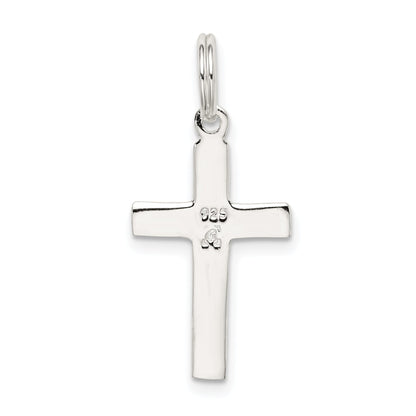 Sterling Silver Rhodium-Plated Latin Cross Charm
