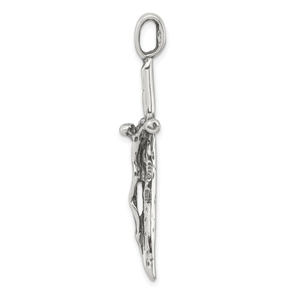 Sterling Silver Antiqued Crucifix Charm