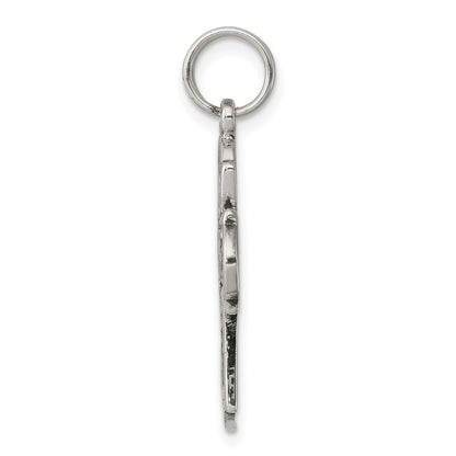 Sterling Silver Antiqued Cross Charm