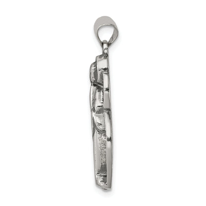 Sterling Silver Antiqued Blessed Mary Charm