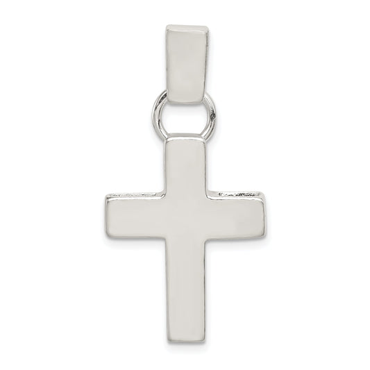 Sterling Silver Hammered Latin Cross Pendant