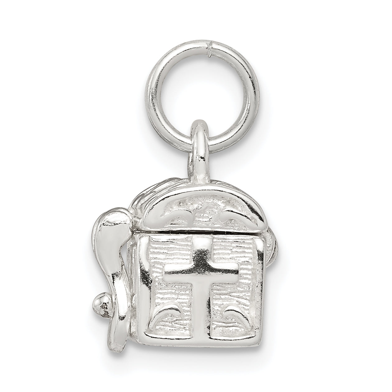 Sterling Silver Cross Prayer Box Charm