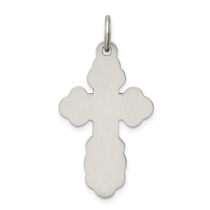 Sterling Silver Antiqued Eastern Orthodox Cross Charm