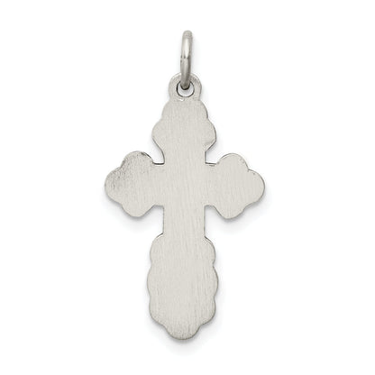 Sterling Silver Antiqued Eastern Orthodox Cross Charm