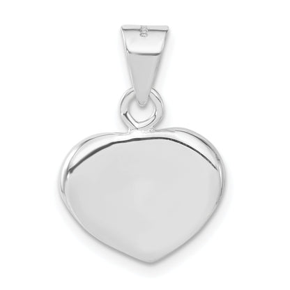 Sterling Silver Polished Heart Charm