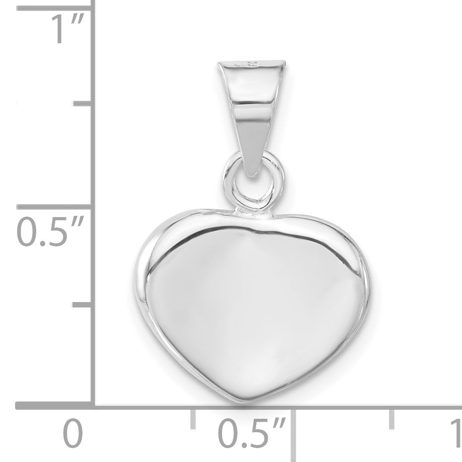Sterling Silver Polished Heart Charm