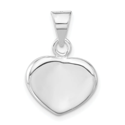 Sterling Silver Polished Heart Charm